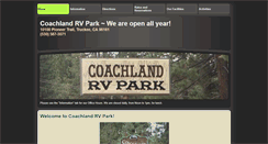 Desktop Screenshot of coachlandrvpark.com